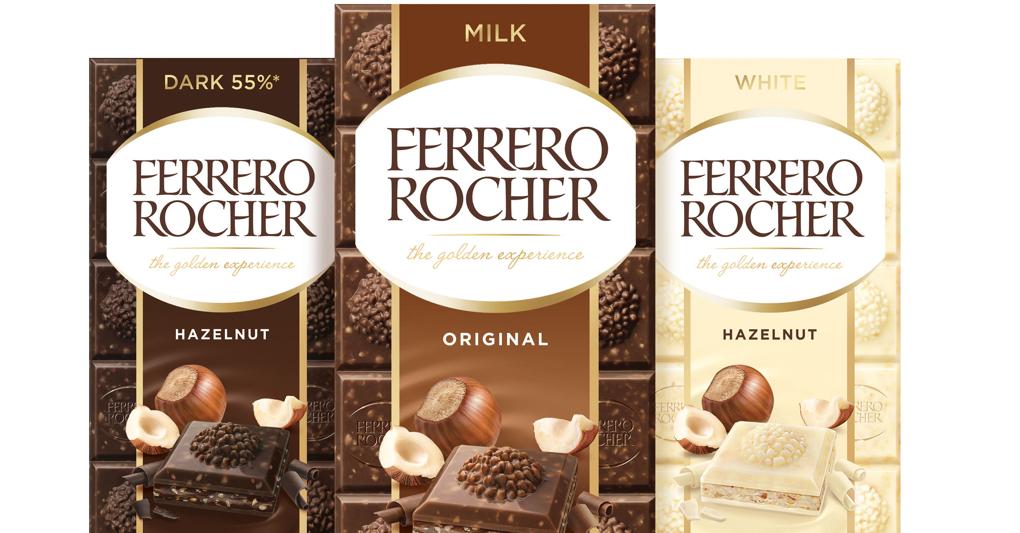 Il Ferrero Rocher diventa una tavoletta di cioccolato da ottobre
